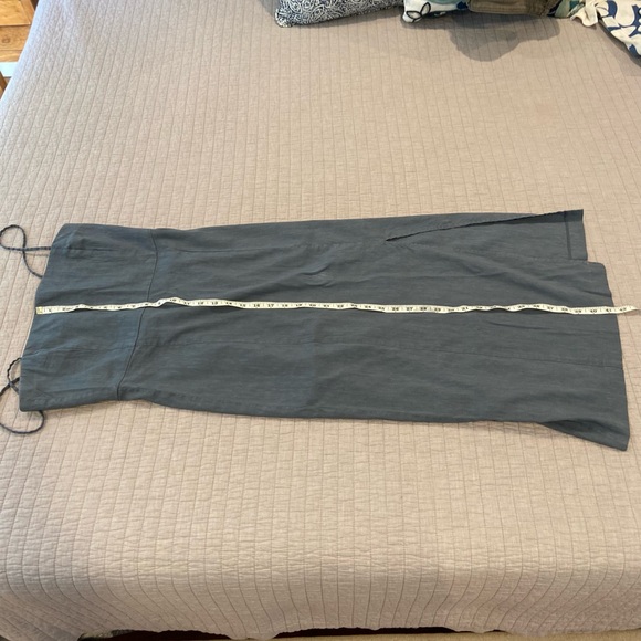 Theory Clean Strap Midi Dress Blue Steel Size 6 - Picture 7 of 12